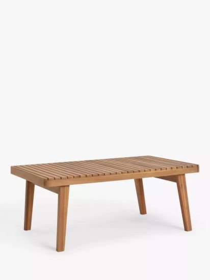 Rectangular Garden Coffee Table, 103cm, (Acacia Wood), Natural