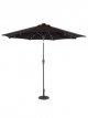 2.7m Adjustable Parasol with Bluetooth Speaker and LED Lights, Black