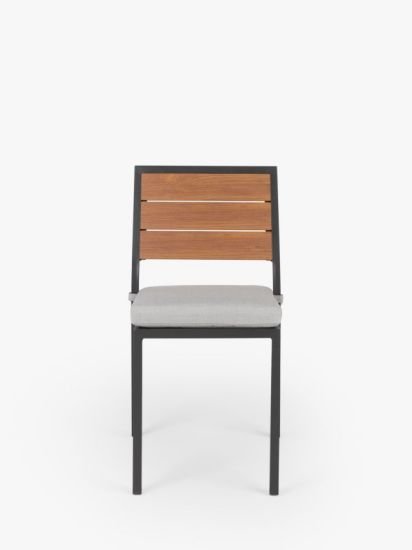Platform Garden Dining Chair, Set of 2, Grey