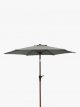 Wood-Effect Wind-Up Parasol, 2.2m