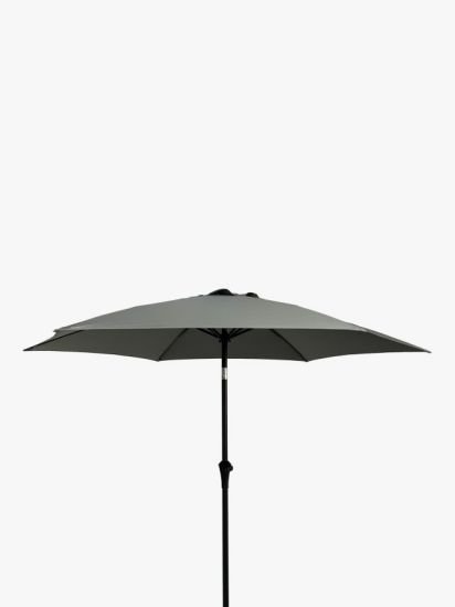 Aluminium Wind-Up Parasol, 2.7m
