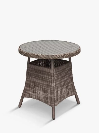 2-Seater Garden Bistro Table, Natural