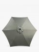 Aluminium Wind-Up Parasol, 2.7m