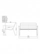 2-Seater Metal Garden Sofa