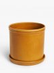 Classic Glazed Stoneware Planter, Honey