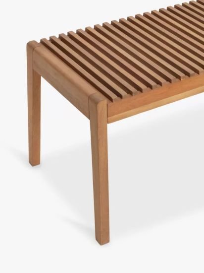 2-Seater Garden Bench,(Acacia Wood), Natural