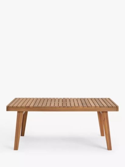 Rectangular Garden Coffee Table, 103cm, (Acacia Wood), Natural