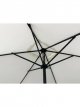 Aluminium Wind-Up Parasol, 3 x 2m, Oyster