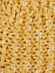 Chunky Knitted Pouffe, Mustard