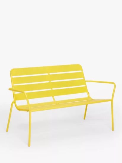 2-Seater Metal Garden Sofa