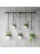 Hanging Planter, 5 Pot, White