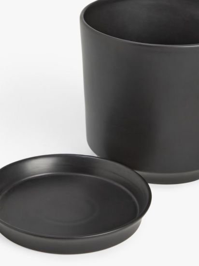 Contemporary Glazed Stoneware Planter, 24.5cm