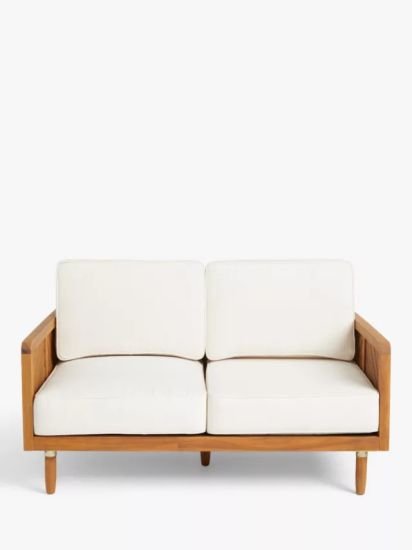 2-Seater Garden Sofa,(Acacia Wood)