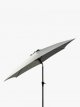 Aluminium Wind-Up Parasol, 2.7m, Grey