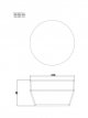 Round Garden Coffee Table, 70cm